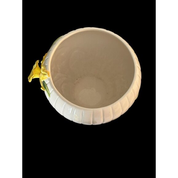 Fitz And Floyd 3D Daffodil Cache Pot Planter Vintage EUC 1990 Japan Large 9.5x10 - Picture 13 of 14